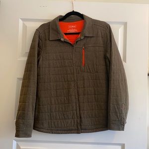 Insulated LL Bean shirt jacket size Large L